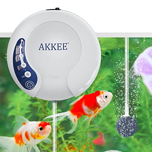 AKKEE Ossigenatore Pesca Rechargeable 1.5L Min , Ossigenatore per A...