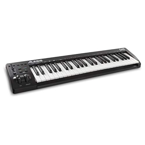 Alesis Q49 MKII - Tastiera MIDI Controller a 49 note con tasti sensibili alla velocity e software di produzione musicale incluso