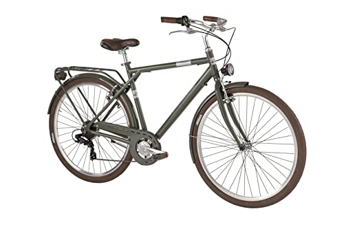 Alpina Bike Velvet 7v, Bicicletta da Città Uomo, Verde Militare, 28 