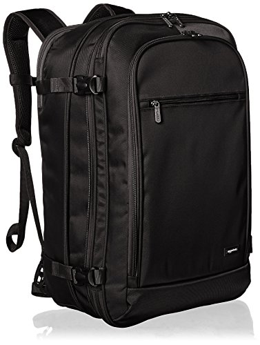 Amazon Basics - Zaino da viaggio bagaglio a mano, Nero - 50L