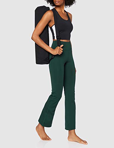 Amazon Essentials Pantaloni da Yoga Svasati Donna, Verde Scuro, 44...