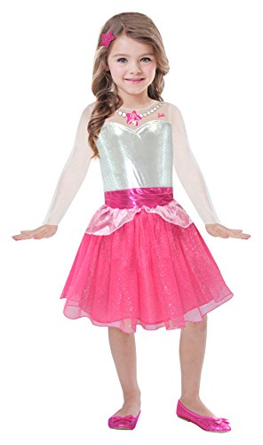 Amscan BA105 - Barbie Vestito Rock & Royals, Rosa, 3-5 anni