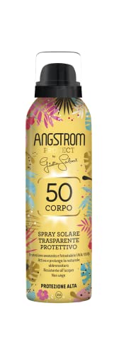 Angstrom Protect Spray Solare Trasparente, Protezione Solare Corpo 50, 150 ml