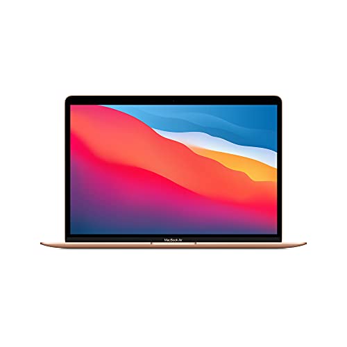 Apple PC Portatile MacBook Air 2020: Chip Apple M1, Display Retina 13 , 8GB RAM, 256GB SSD, Tastiera retroilluminata, Videocamera FaceTime HD, Touch ID- Oro