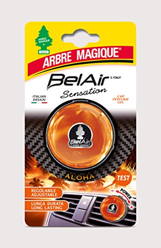 Arbre Magique Belair Sensation, Deodorante Gel per Auto, Fragranza Aloha, Effetto Lunga Durata, Intensità Regolabile, Design Made in Italy