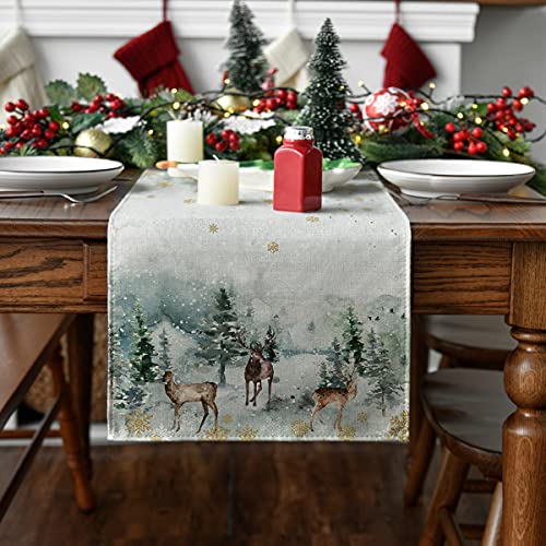 Artoid Mode Runner da tavola con renna e albero di Natale, lavabile...