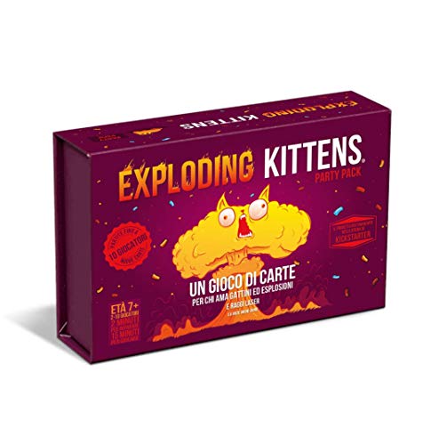 Asmodee - Exploding Kittens: Party Pack, Gioco di Carte, Edizione in Italiano, 8618