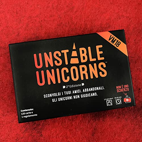Asmodee - Unstable Unicorns VM18, Gioco da Tavolo per Adulti, Edizi...