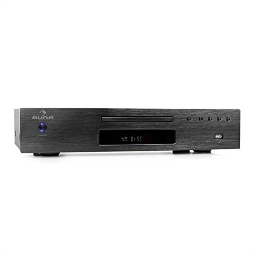 AUNA AV2-CD509 - Lettore CD Hi-Fi (USB, CD, CD-R, CD-RW, MP3-CD, UKW   MW), Nero