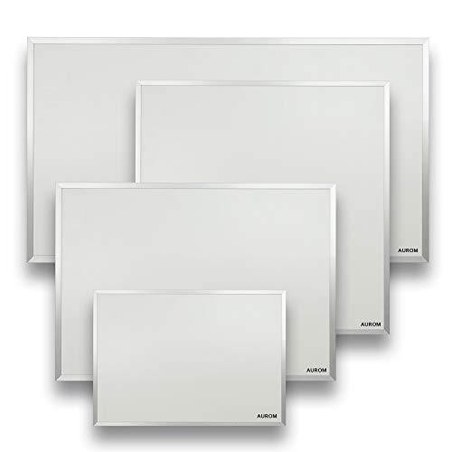 AUROM Sonplex – riscaldamento infrarossi a parete, pannello riscaldante elettrico, 300-1100 W, alluminio, bagno, leggero, bianco (1100 W)