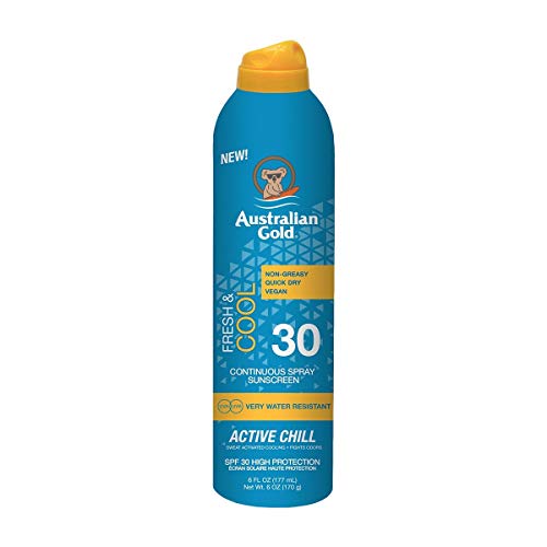 Australian Gold Fresh & Cool Continuous Spray Sunscreen Spf30 177 Ml