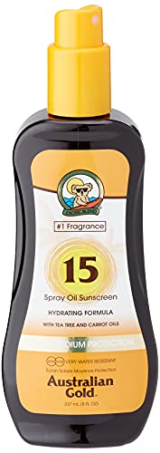 Australian Gold Sunscreen Spf15 Spray Oil Hydrating Formula 237 Ml