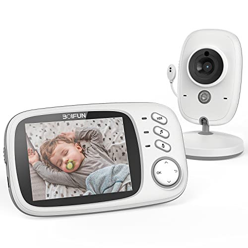 Baby Monitor, Videocamera BOIFUN con schermo da 3.2    750mAh Suppo...