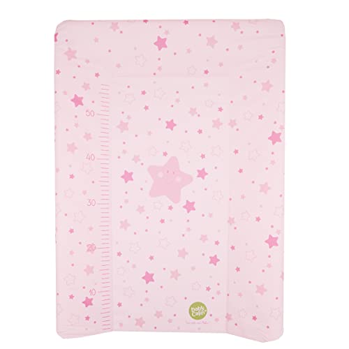 babyCalin Fasciatoio Luxury Pink Star 50 x 70 cm - Con tabella altezza stampata