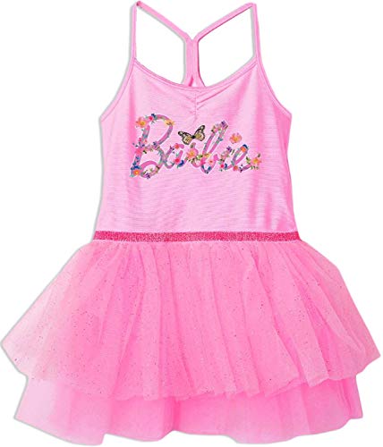 Barbie Ragazze vestito con tulle, rosa, 4-5 Anni