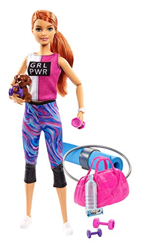 Barbie- Wellness Playset Sport con Bambola e Accessori Giocattolo p...