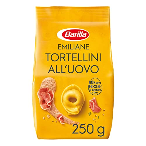 Barilla Pasta all  Uovo Ripiena Le Emiliane Tortellini con Prosciutto Crudo, 250g