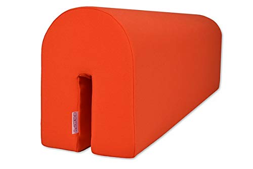 Barrier Guard – Paracolpi in schiuma per sponde del letto, a protezione del bambino, sicuro e confortevole, Orange, 14x20x73