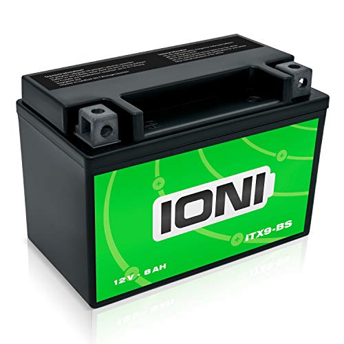 Batteria IONI ITX9-BS 12V 8Ah AGM compatibile con la batteria moto YTX9-BS sigillata senza manutenzione