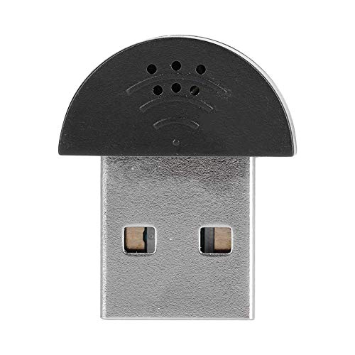 Baverta Mini Microfono - Microfono vocale Portatile USB Mini Studio(Nero)