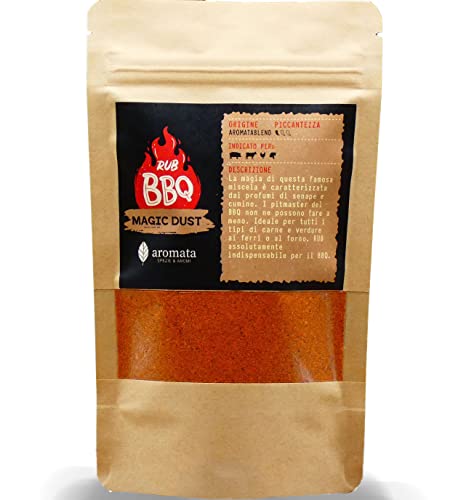 BBQ RUB Aromata - Magic Dust - Mix di spezie per Barbecue. Doypack grande.