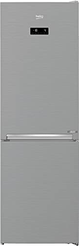 BEKO RCNA366E60XBN - Frigorifero freezer indipendente, NoFrost Smooth Fit: apertura porta a 90 gradi, 0 C, display multifunzione, effetto acciaio INOX, classe energetica C