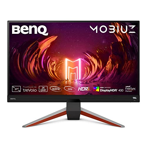 BenQ Mobiuz EX2710Q Monitor Gaming 27 Pollici, IPS, 2K, 165 Hz 1ms HDR 400, Nero