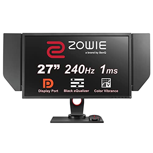 BenQ ZOWIE XL2740 Monitor e-Sport da 27  240Hz con Black eQualizer, Supporto Altezza Regolabile, Color Vibrance, S-Switch, Compatibile con G-SYNC Adaptive Sync, Compatibilità 120Hz PS5 e Xbox Series X