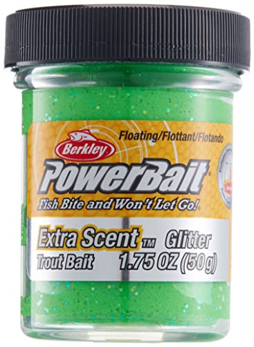 Berkley Powerbait Extra Scent, Esca trota glitterata, Verde (Green ...