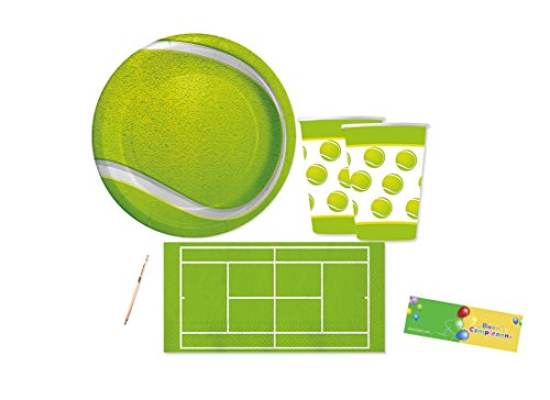 Big Party IRPot - Kit N 2 Compleanno Tennis Coordinato TAVOLA