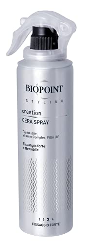 Biopoint Styling - Cera Spray per Capelli a Fissaggio Forte Senza Residui, Azione Illuminante e Modellante, Dona Sostegno Prolungato e Flessibilità, 150 ml