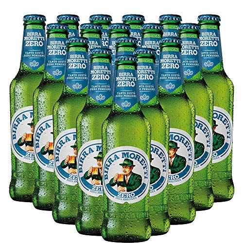 Birra Analcolica Moretti Zero | Lager Italiana | 0 Alcol | 24 Botti...
