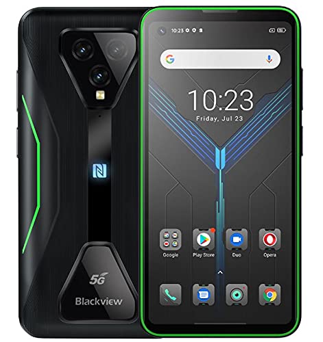 Blackview 5G Gioco Smartphone Rugged BL5000, Dimensity 700 8GB+128GB, Android 11 IP68 Cellulare Antiurto, 6.36   FHD+, Sistema di Gioco Professionale, Fotocamera Ultragrandangolare, NFC GPS Verde