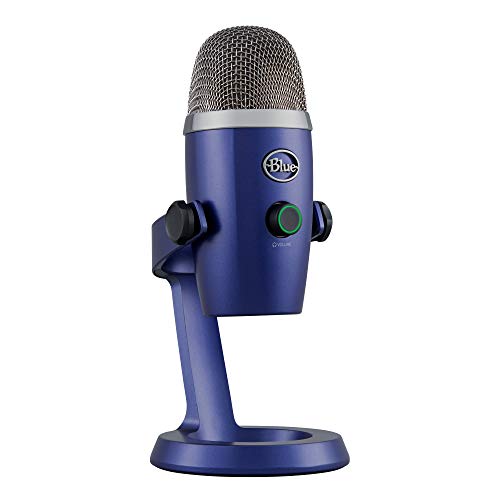 Blue Yeti Nano Microfono USB Premium per Registrazione, Streaming, Gaming, Podcast su PC e Mac, Mic a Condensatore, Effetti Blue VO!CE, Cardioide e Omni, Monitoraggio Senza Latenza - Blu