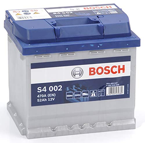 Bosch Automotive S4002, Batteria Per Auto, 52A H, 470A, Tecnologia Al Piombo Acido, 275 x 175 x 190 Cm