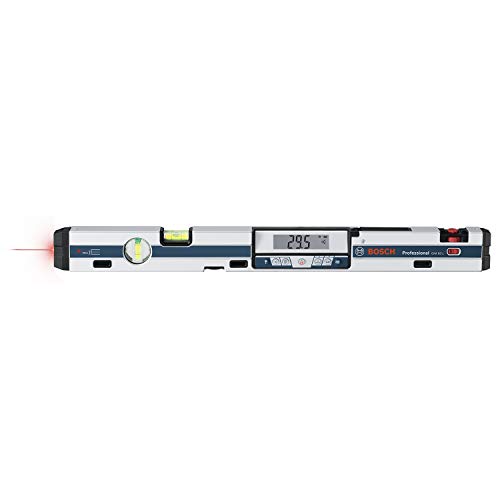 Bosch Professional Inclinometro digitale GIM 60 L (precisione laser, campo di misura: 0-360º, lunghezza: 60 cm)