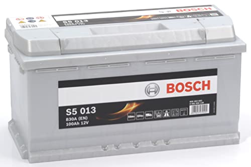 Bosch S5013, Batteria per Auto, 100A h, 830A, Tecnologia al Piombo Acido, per Veicoli Senza Sistema Start Stop