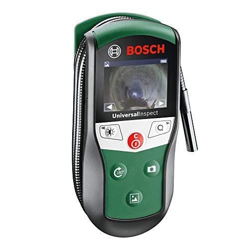 Bosch Telecamera da ispezione UniversalInspect (Ø 8 mm telecamera con endoscopio per immagini a colori di alta qualità con lunghezza flessibile da 0,95 m e funzione di memorizzazione integrata)