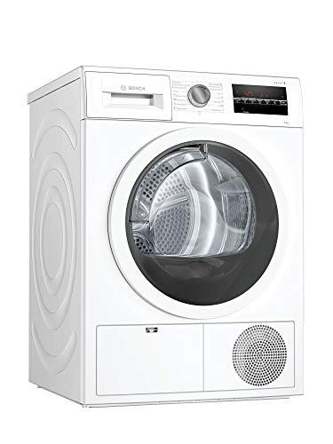 Bosch WTG86260ES - Asciugatrice a condensazione, serie 6, 8 kg, display LED, programmi speciali, colore: bianco