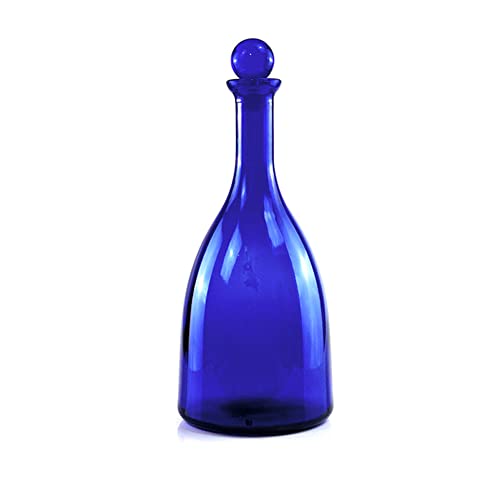 BrandPrint Bottiglia in Vetro per Acqua solarizzata Colore Blu MOD. Viola 750ml con Tappo a Sfera