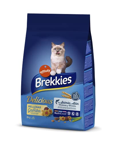 Brekkies Cibo Delizioso per Gatti con una Selezione dei Pesci - 3 kg - 1 Bag