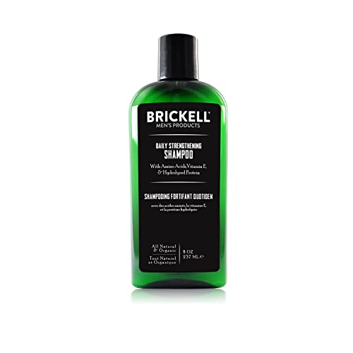 Brickell Men s Products Shampoo Rinforzante Quotidiano - Naturale ed Organico alla menta e all olio di caieput - 8 once