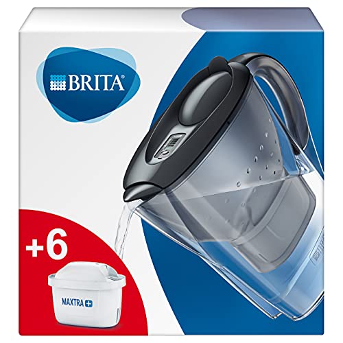 Brita Marella - Caraffa Filtrante per Acqua, 2.4 Litri, 6 Filtri Ma...