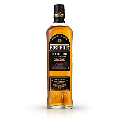 Bushmills Black Bush - Whiskey irlandese, gusto intenso e profondo con note legnose. Bottiglia da 70cl, vol.40%