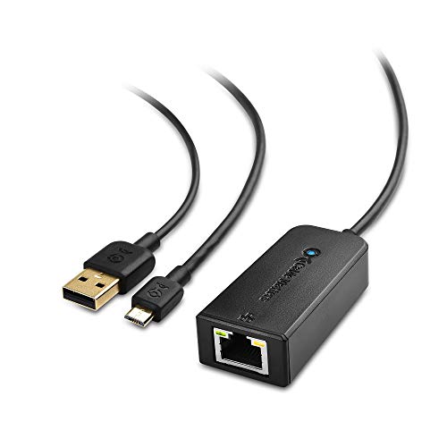 Cable Matters Adattatore Micro USB a Ethernet Fino a 480Mbps per Streaming Sticks Incluso Chromecast, Google Home Mini e Altri. Non Compatibile con Dispositivo Roku