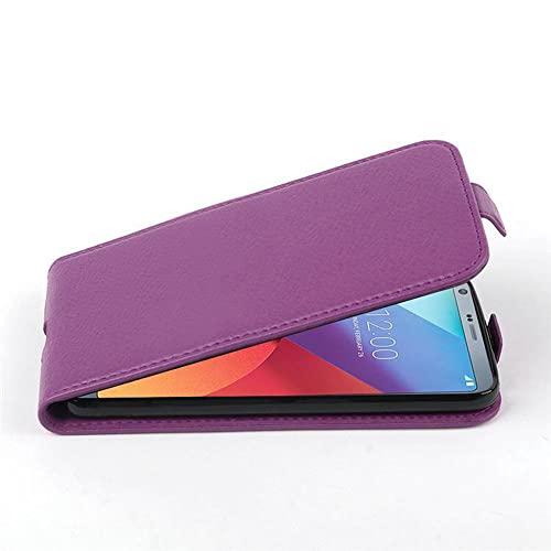 Cadorabo Custodia per LG G6 in LILA BORDEAUX - Protezione in Stile Flip di Similpelle Strutturata - Case Cover Wallet Book Etui