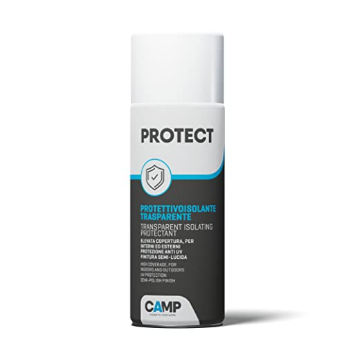 Camp Protect Spray, Protettivo Isolante Trasparente, Plastificante, Anti-Ossidante e Impermeabilizzante, per Plastica, Legno, Ceramica e Metalli