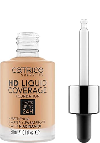 CATRICE Hd Liquid Coverage Fondotinta Lasts Up To 24H, 046-Camel Bei - 30 ml
