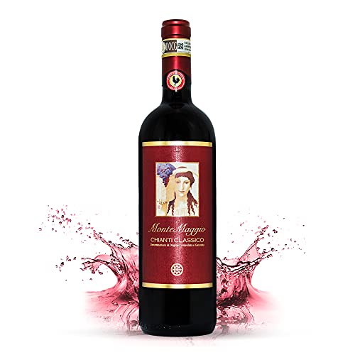 Chianti Classico di Montemaggio - Vino Toscano Biologico Chianti Gallo Nero - DOCG - Fattoria di Montemaggio - Annata 2014-0.75L - 24 bottiglie