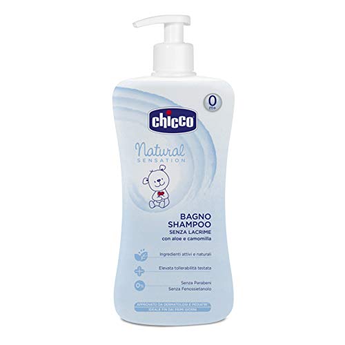 Chicco Natural Sensation Bagno Shampoo senza Lacrime, con Aloe e Camomilla, 0+ Mesi - 500 ml
